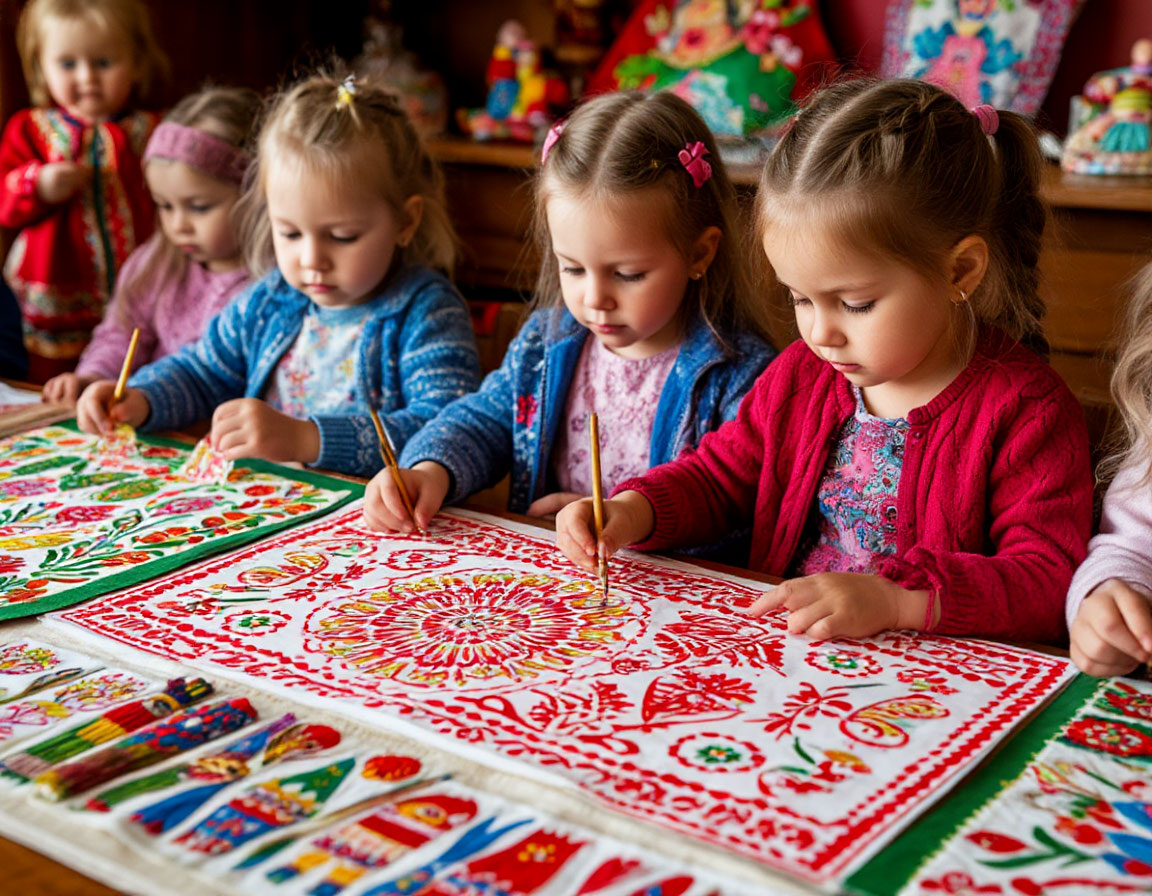 Ознакомление дошкольников с народным декоративно-прикладным искусством в соответствии с ФОП ДО